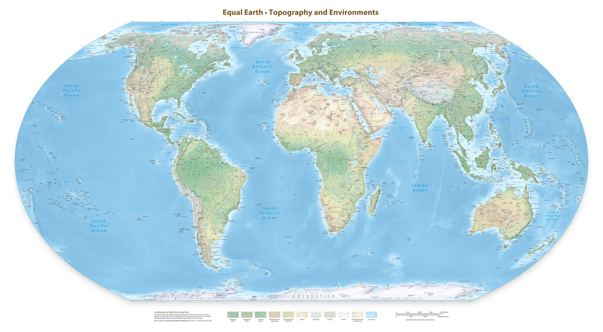 Featured image for “Equal Earth: la nuova proiezione cartografica del mondo”